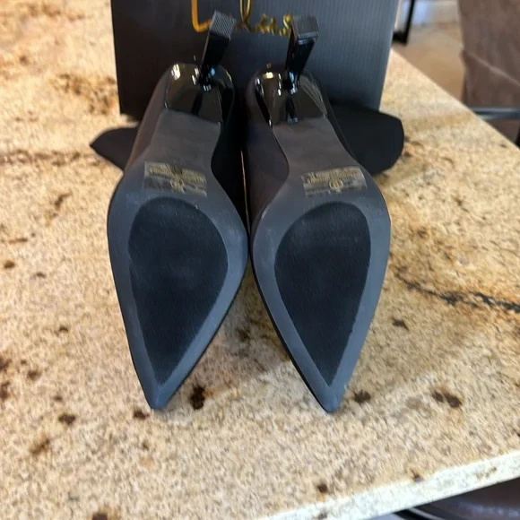 Brand new in box, Amsie Black Knit Pointed-Toe Mid-Calf Sock Boot. - Picture 5 of 5